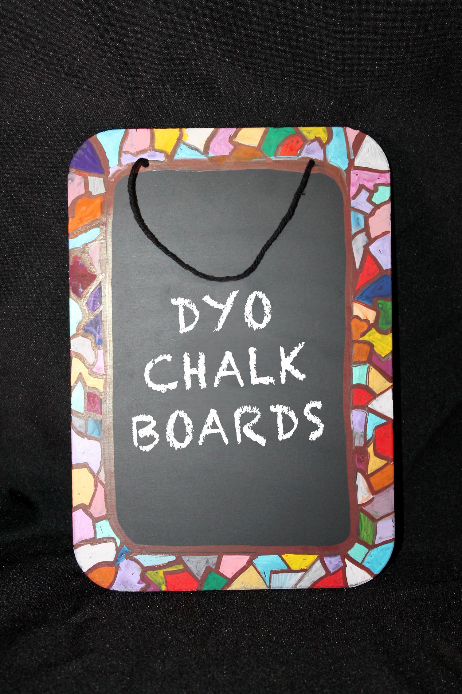 make your own chalk board