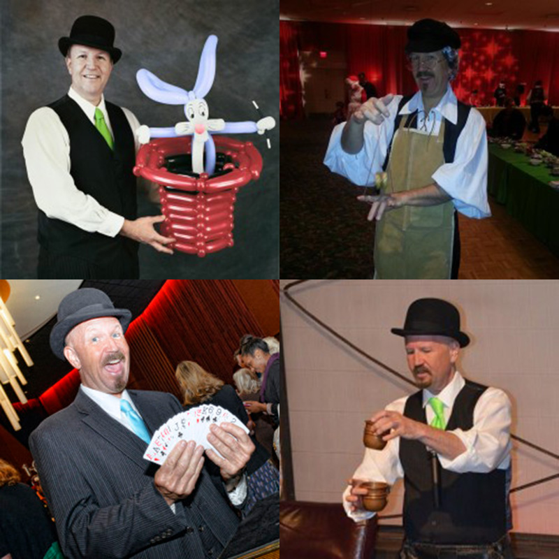 magicians and balloon artists for parties