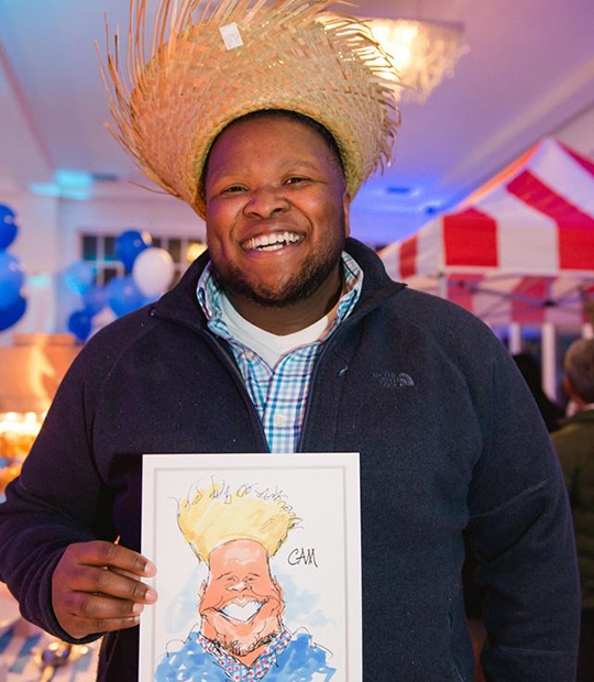 Caricatures as office party entertainment