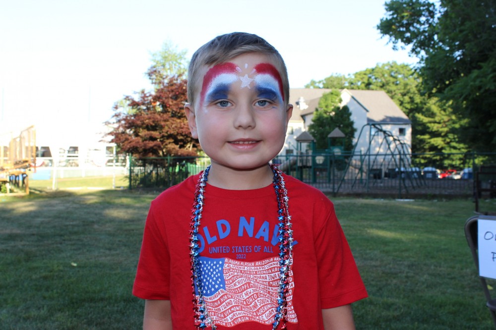The perfect Independence Day inspired face painting at Canton Parks on 6/26/22!