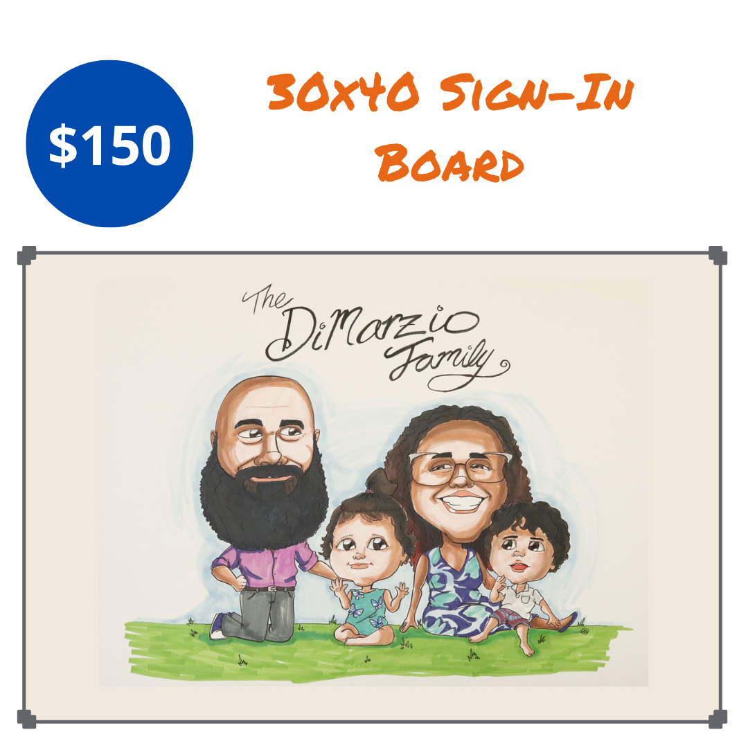 caricature guestbook