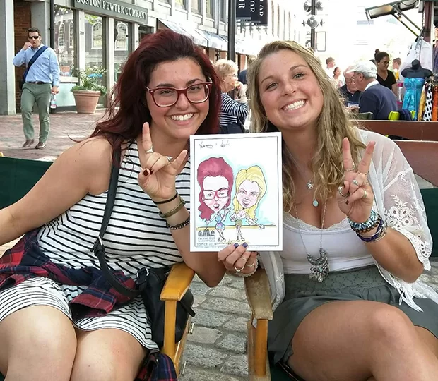 Caricature in Boston, MA