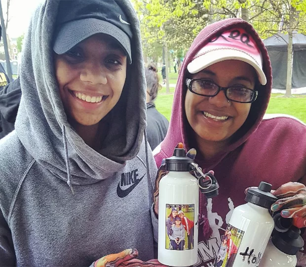 Photo water bottles at college event