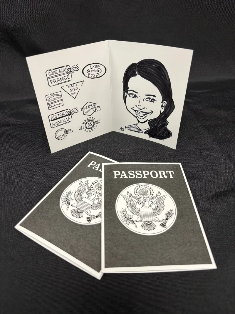 passport caricatures